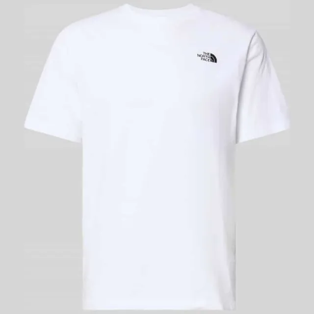 The North Face Regular Fit T-shirt met logo-stiksel Wit