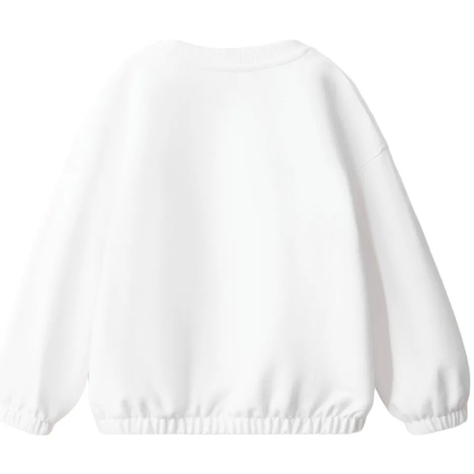 Mango Kids sweater met borduursels - naturel wit, foto 3