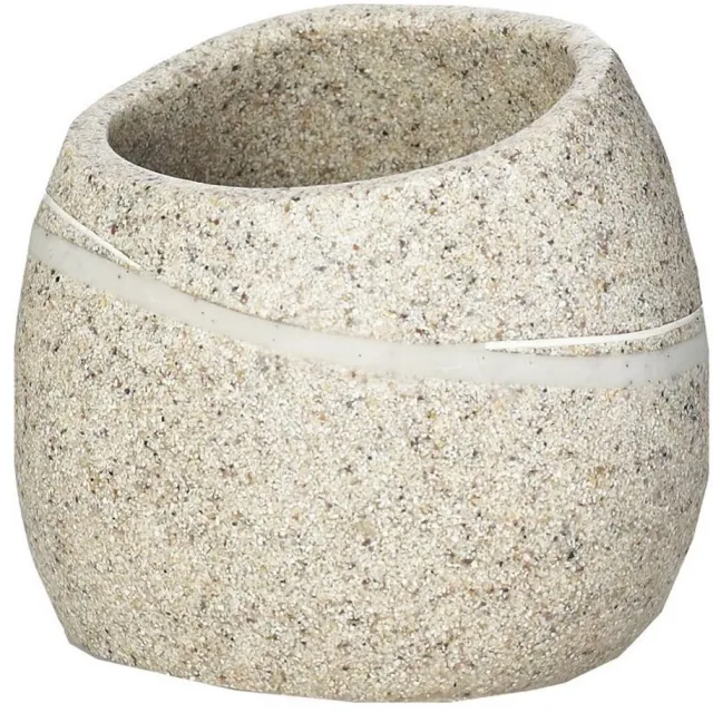 Sapho Tandenborstelhouder Sapho Little Rock Vrijstaand 8.9x8.3x7.7 cm Polyresin Beige