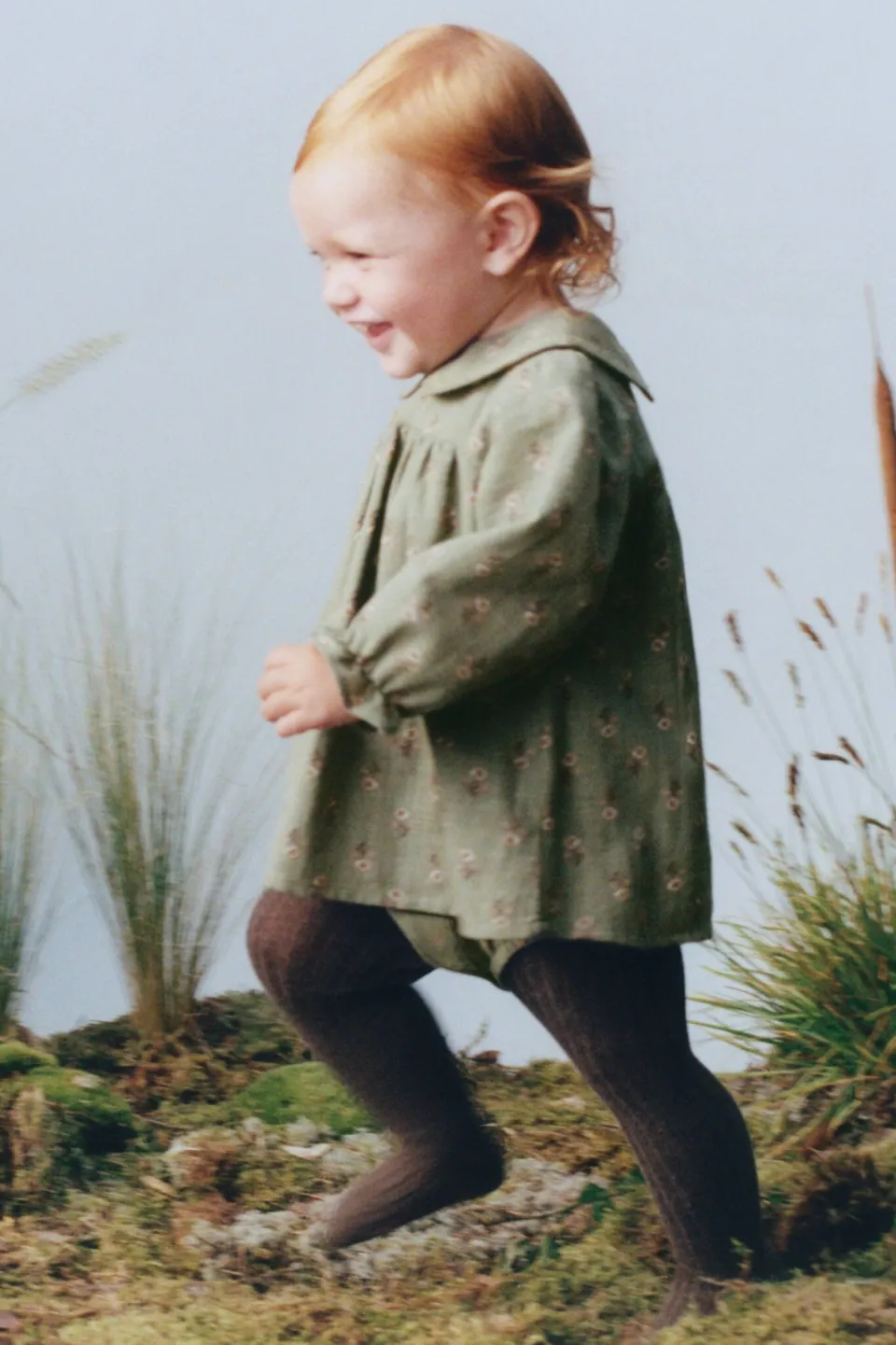 Mango Kids gebloemde blouse - groen