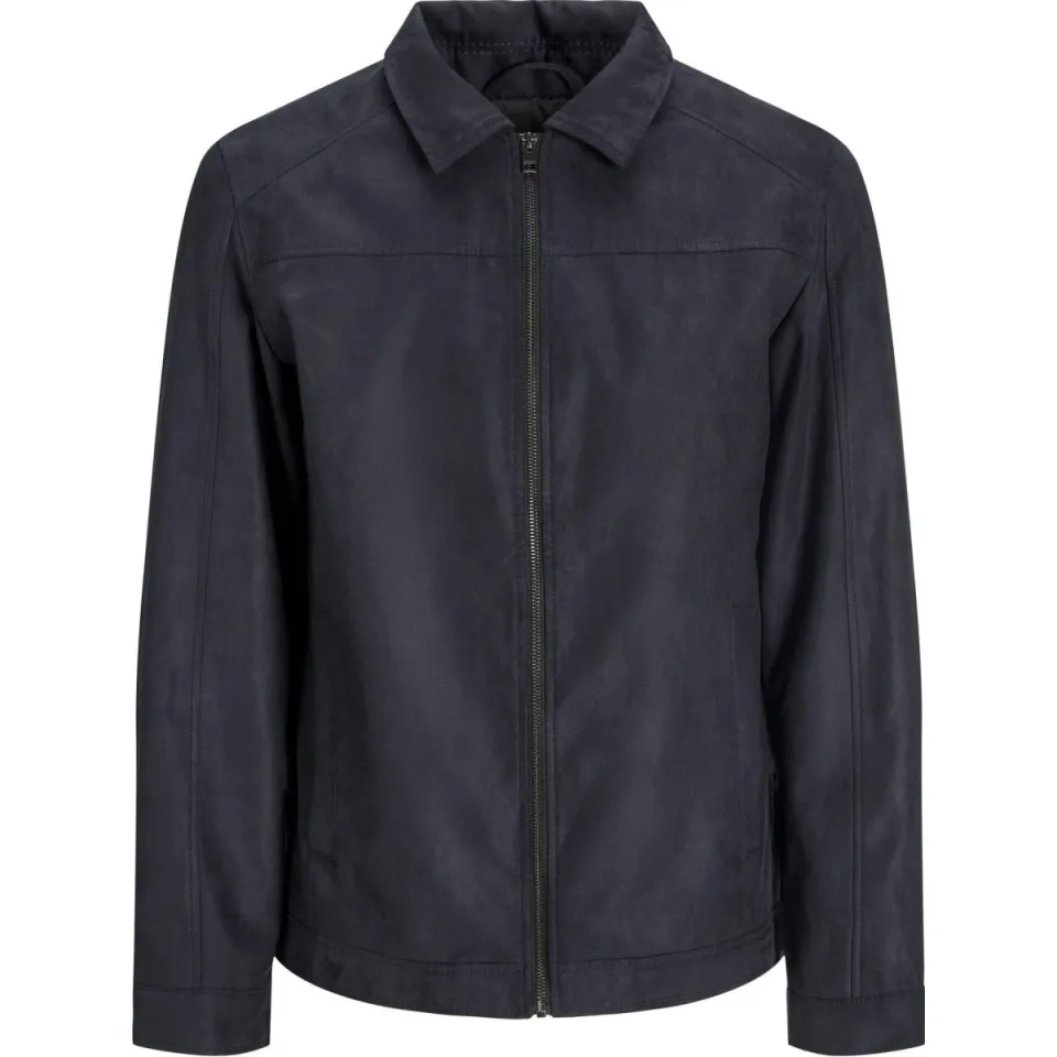 Jack & Jones ESSENTIALS suèdelook jas - zwart, foto 2