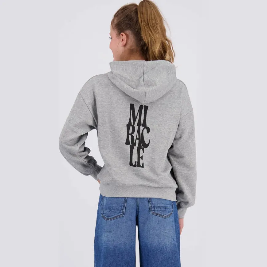 Raizzed hoodie met backprint - grijs melange, foto 5