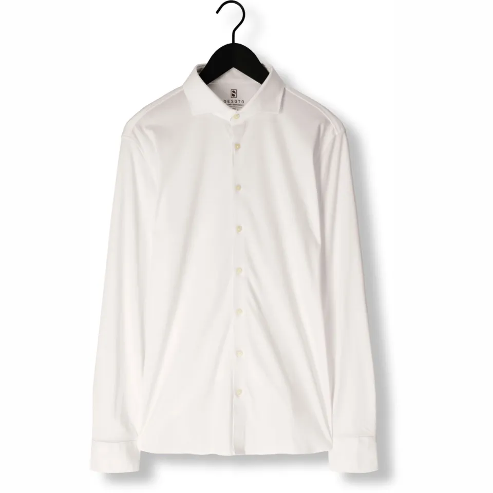 Desoto Modern Fit jersey overhemd ecru, foto 2