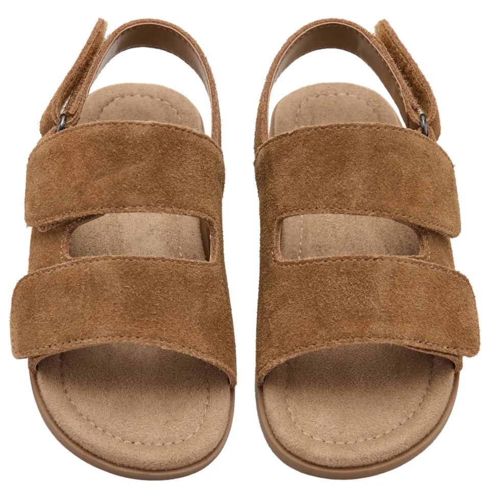 Mango Kids leren sandalen bruin, foto 4