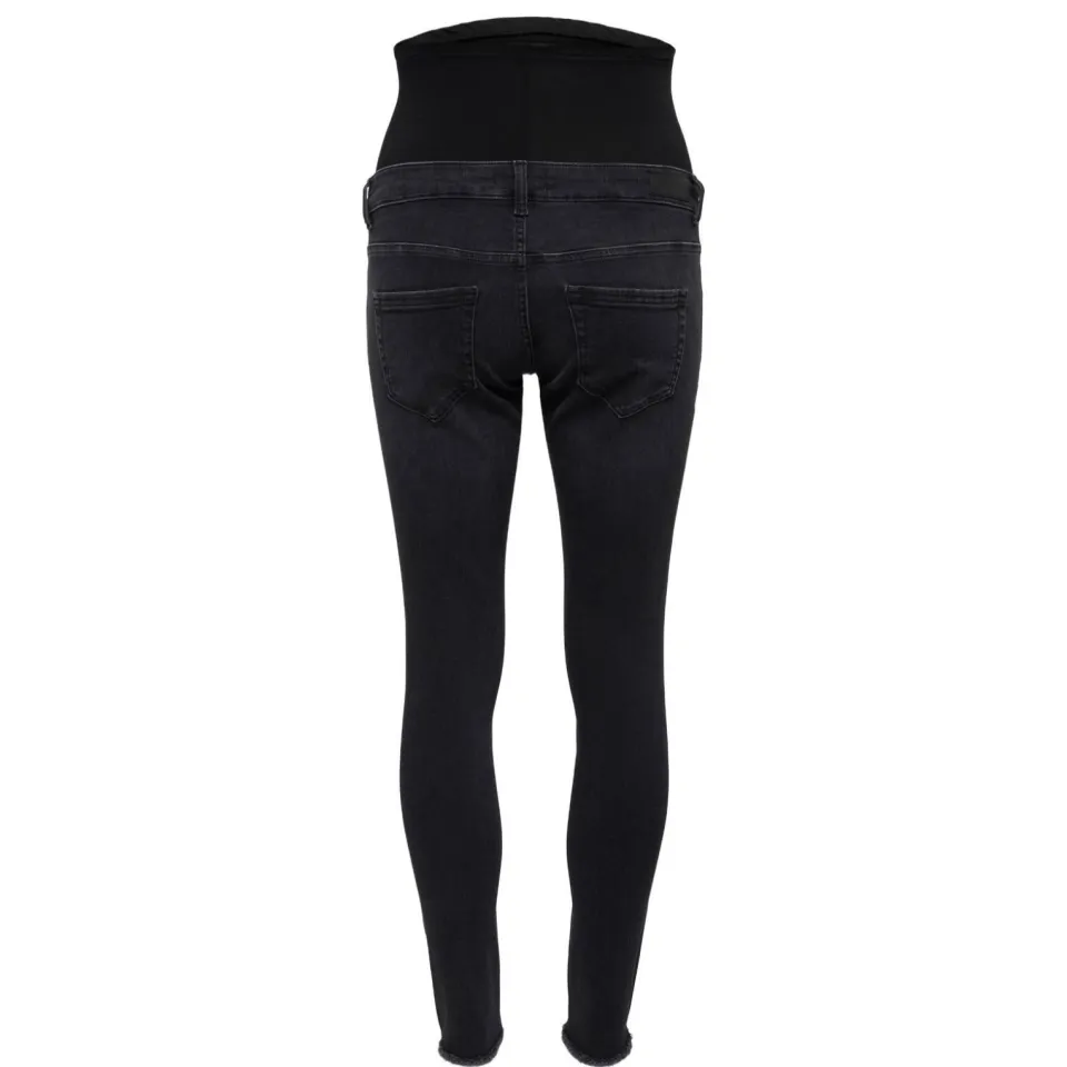 Only MATERNITY skinny zwangerschaps jegging OLMBLUSH washed black, foto 2
