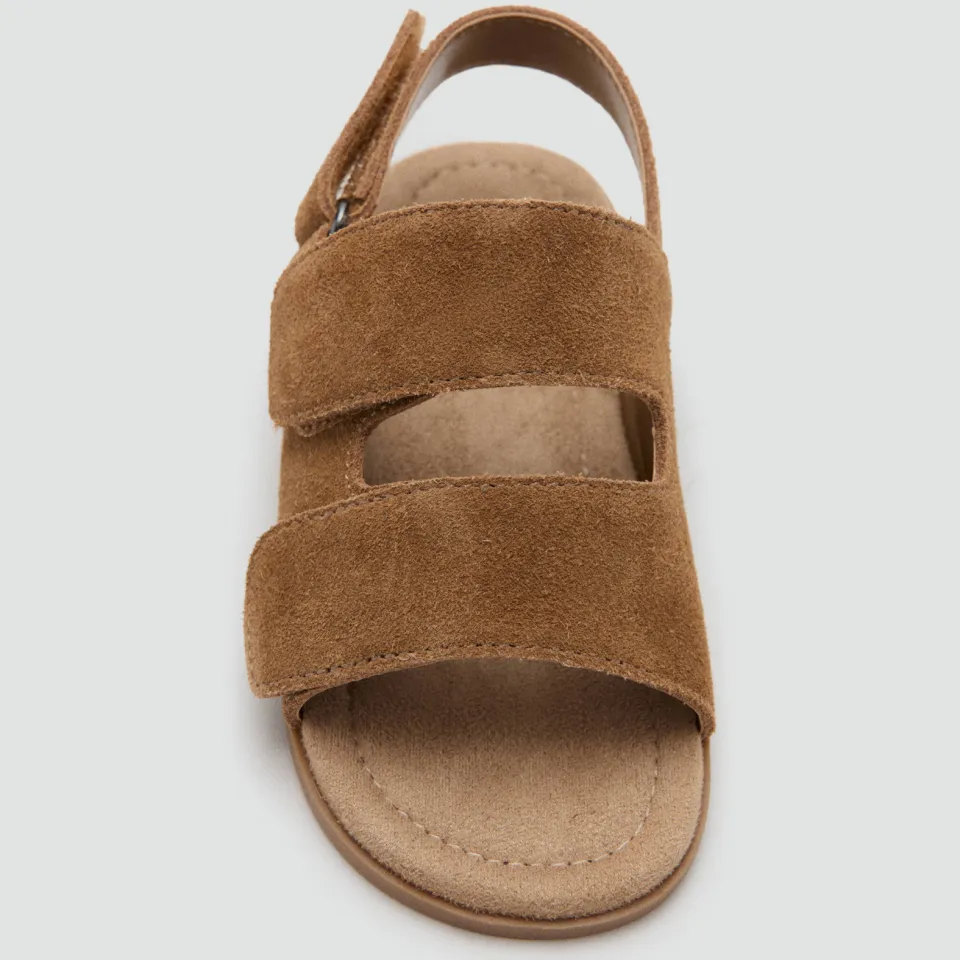 Mango Kids leren sandalen bruin, foto 3