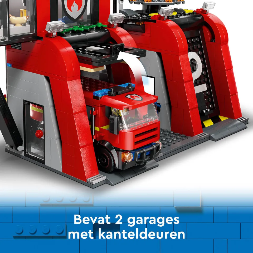 Lego City Brandweerkazerne en brandweerauto Brandweer Speelgoed voor Kinderen 60414, foto 6