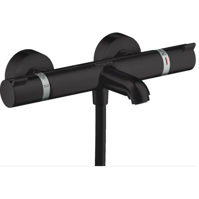 Hansgrohe Opbouw Badthermostaat Ecostat Comfort Hansgrohe Mat Zwart