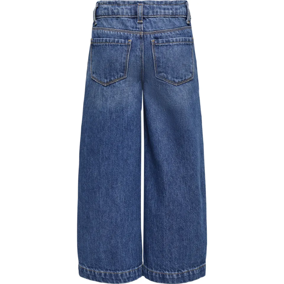 KIDS ONLY MINI wide leg jeans met hartjes medium blue denim, foto 2
