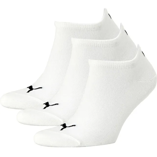 Puma sneakersokken - wit (set van 3)