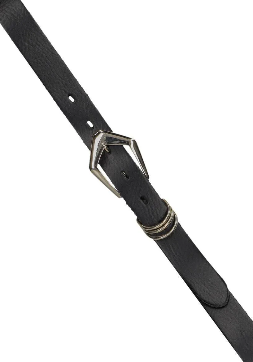 Elvy 25620 leren riem zwart, foto 2