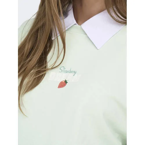 Only MATERNITY zwangerschaps sweater met backprint groen, foto 6