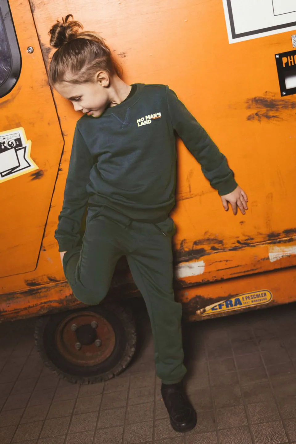 TYGO & vito regular fit joggingbroek donkergroen