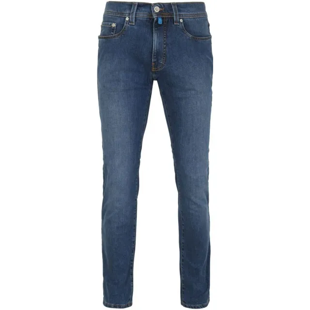 Pierre Cardin Lyon Futureflex broek bruin Oceaanblauw stonewash