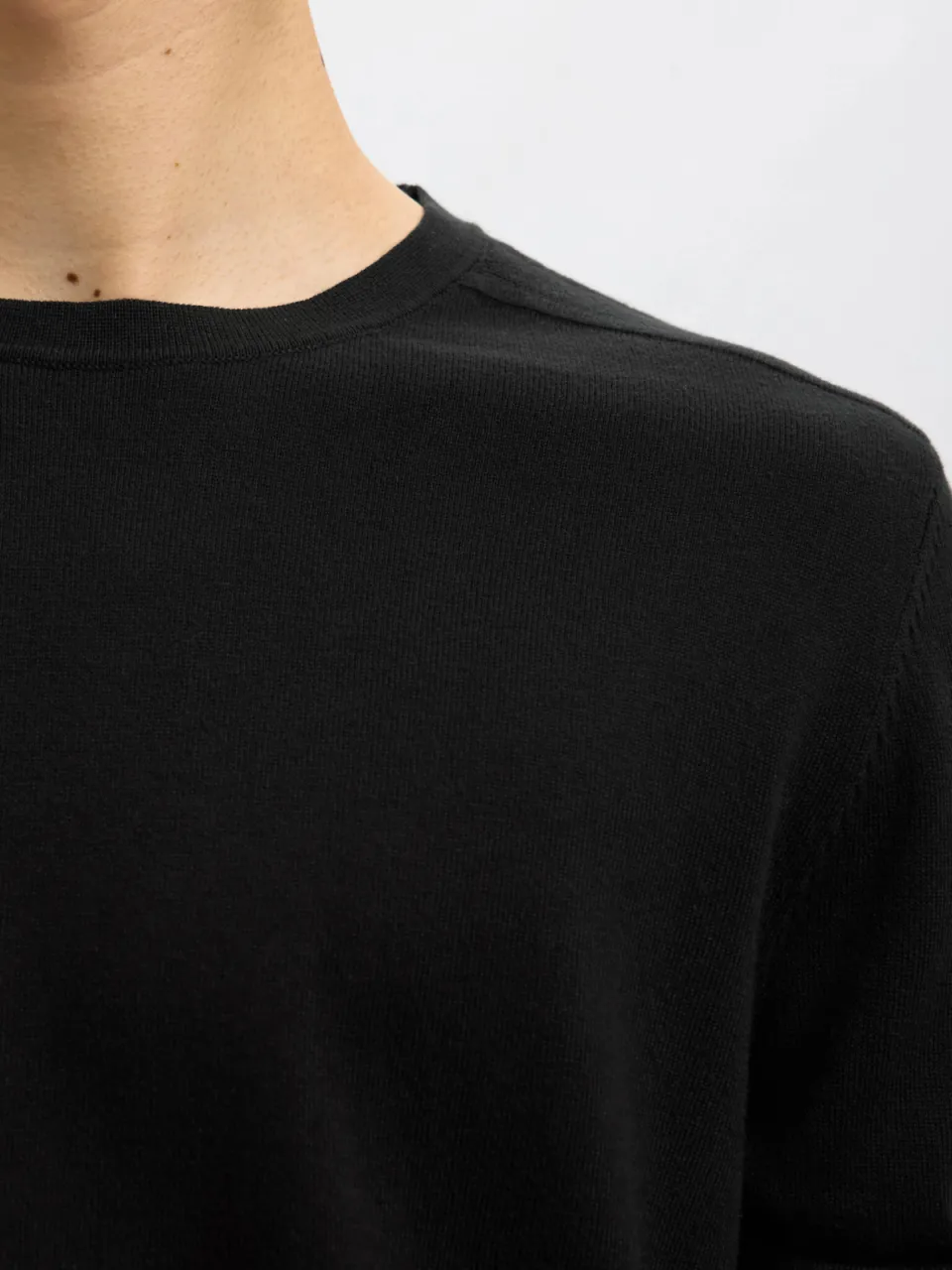 Selected pullover fijn gebreid zwart, foto 5