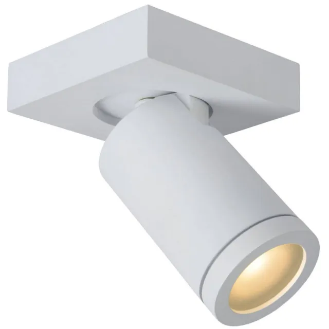 Lucide TAYLOR - Plafondspot Badkamer - LED Dim to warm - GU10 - 1x5W 2200K/3000K - IP44 - Wit