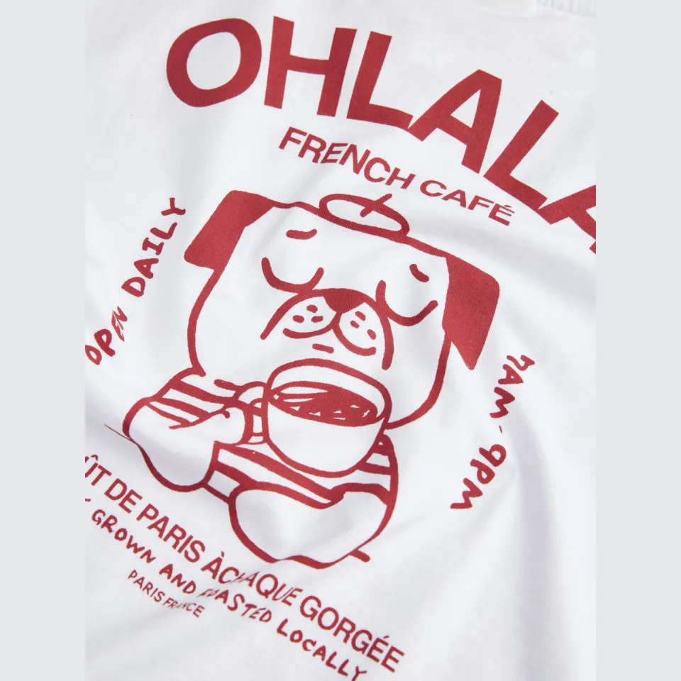 JJXX GIRL t-shirt met backprint wit, foto 7