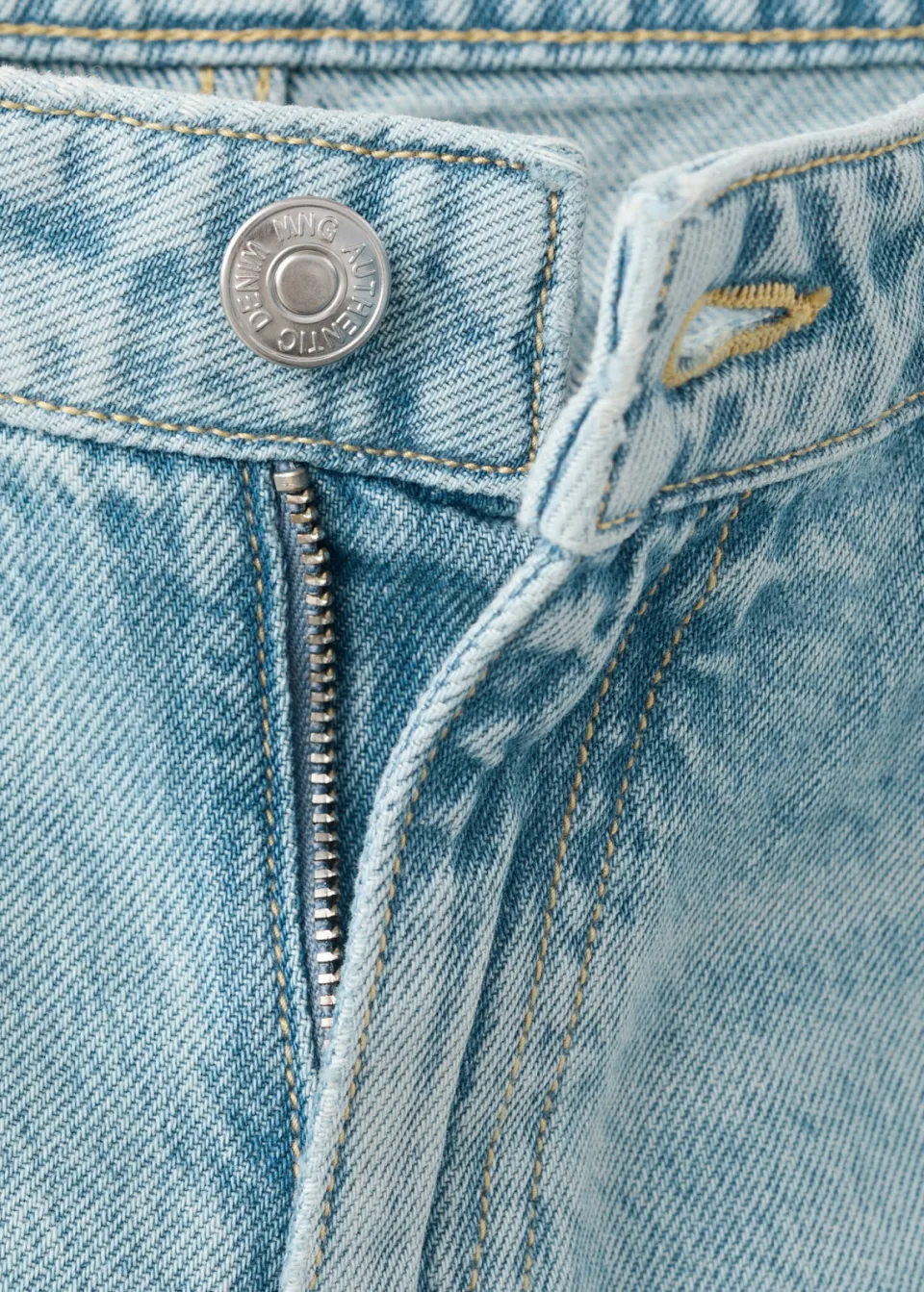 Mango TEEN wide leg jeans - lichtblauw, foto 6