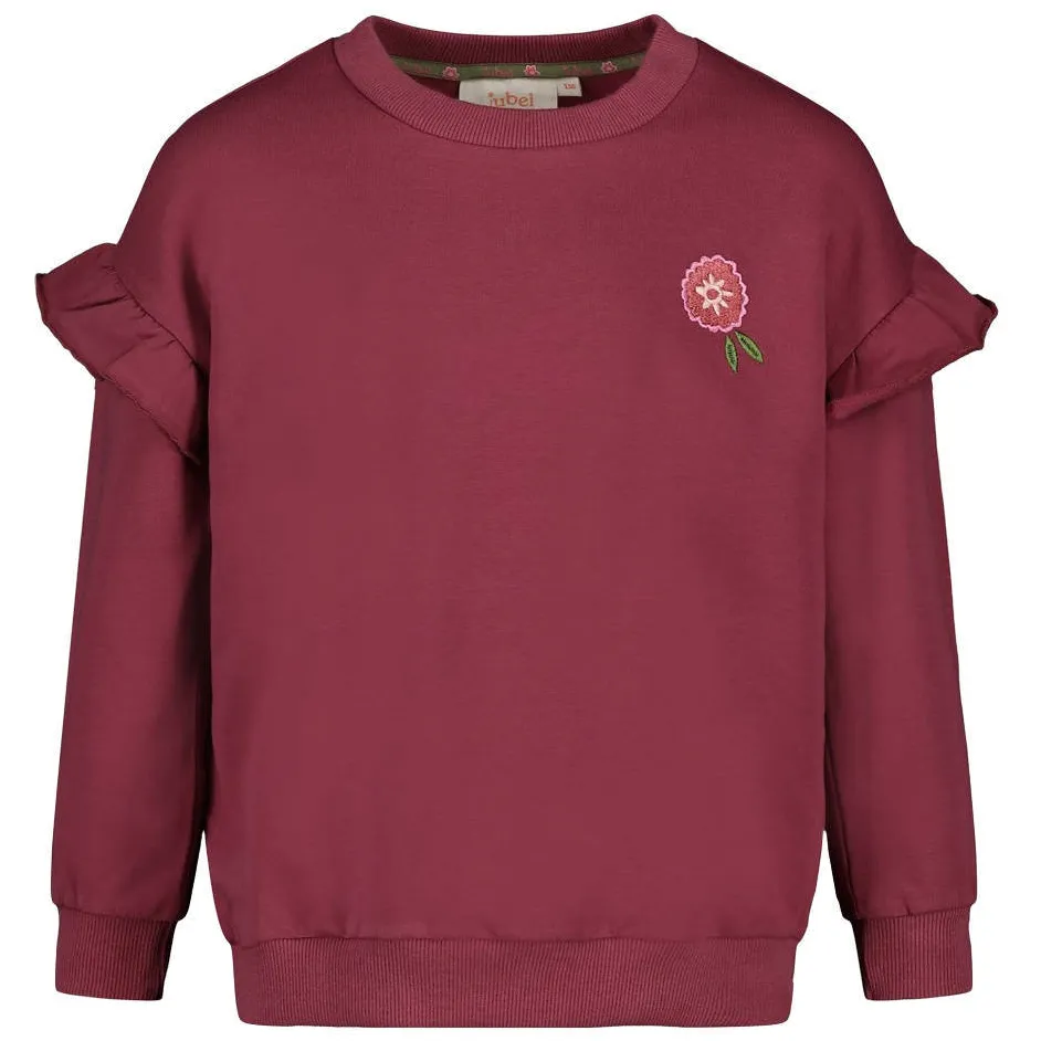 Jubel relaxed fit sweater Moon Flowers donkerroze, foto 2