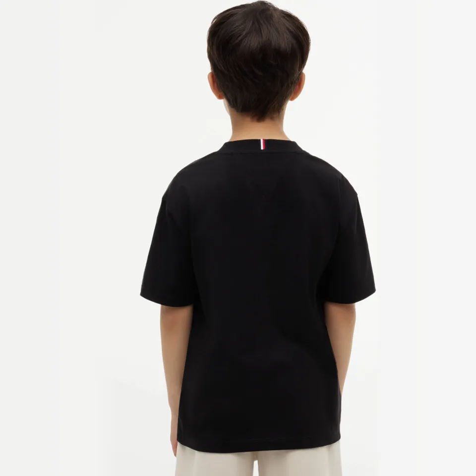 Tommy Hilfiger T-shirt zwart met logo, foto 3