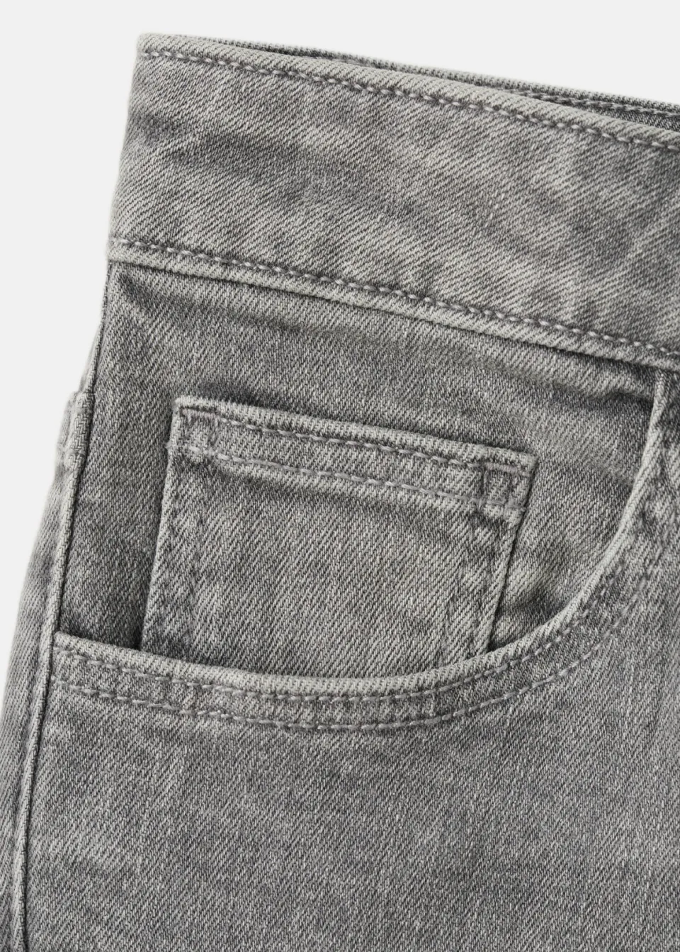 Mango Kids jeansshort grijs, foto 6