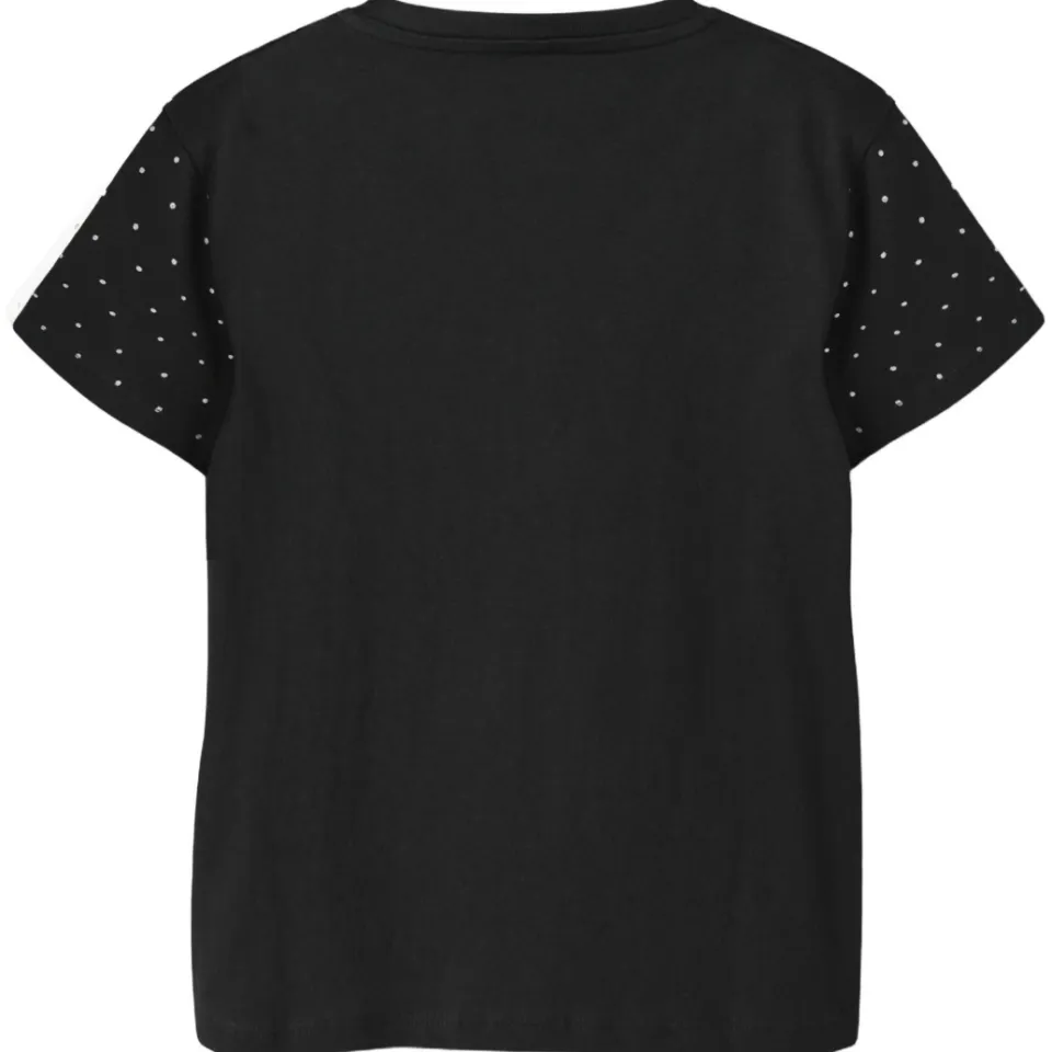 NAME IT T-shirt met stippen zwart, foto 2