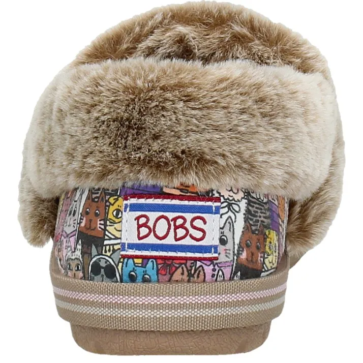 Skechers Bobs Too Cozy Chic Cat Pantoffels taupe, foto 7