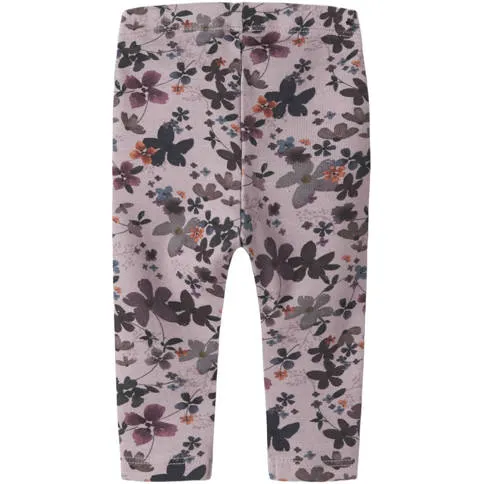 NAME IT BABY broek met bloemenprint lila, foto 2