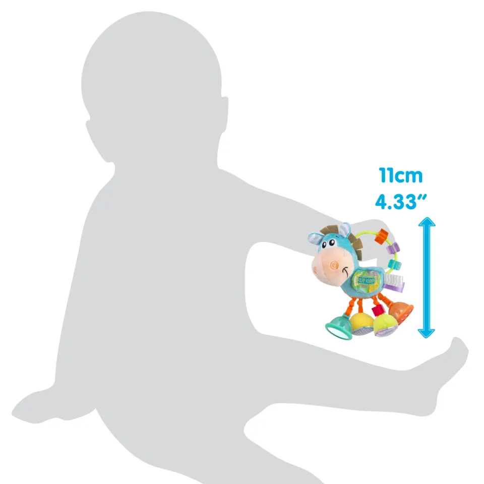 PLAYGRO Clip Clop Activeitenrammelaar blauw, foto 5