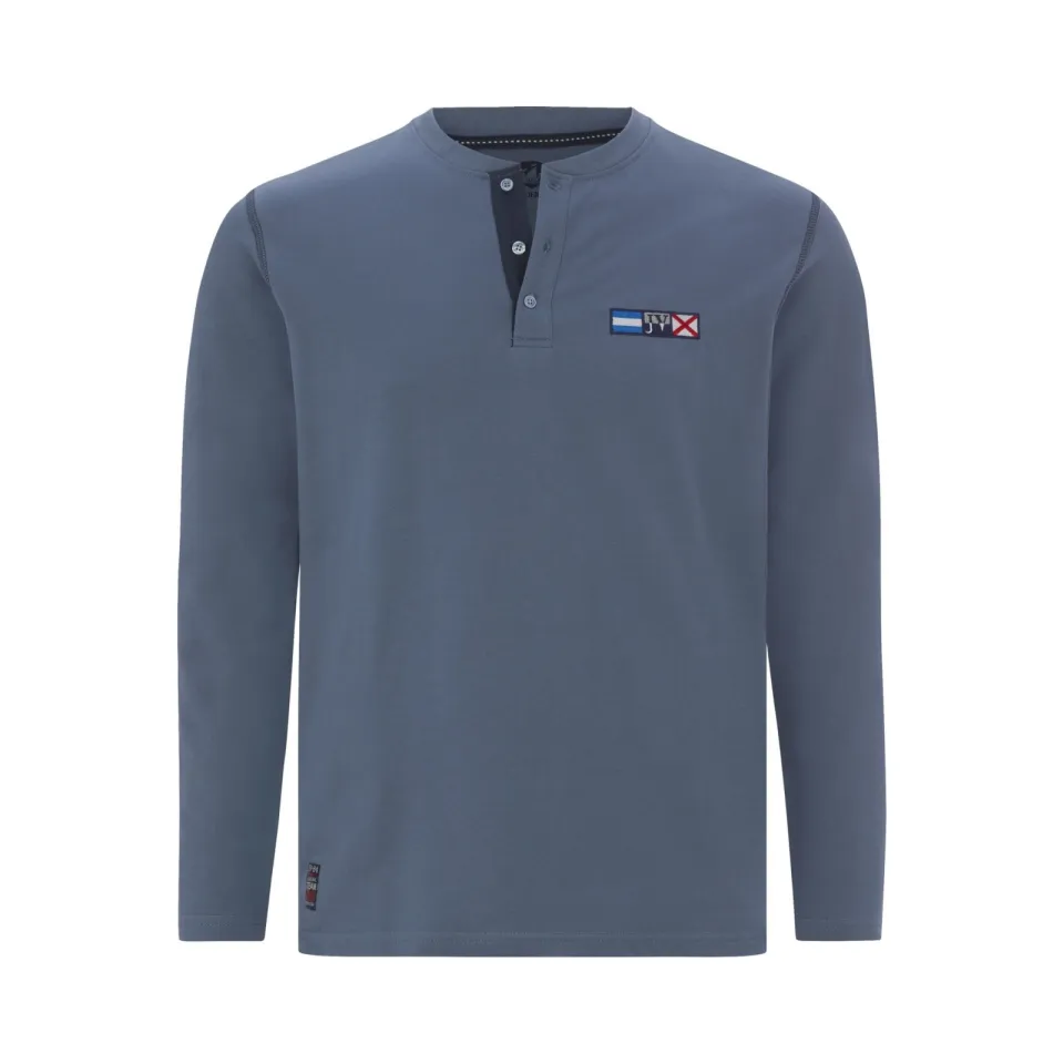 Jan Vanderstorm longsleeve JORNSEN Plus blauw, foto 2