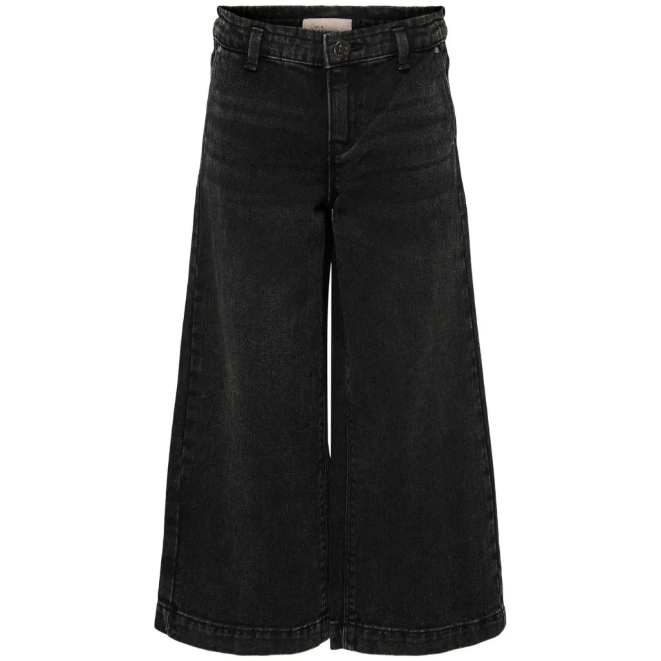 KIDS ONLY GIRL wide leg jeans KOGCOMET zwart, foto 2