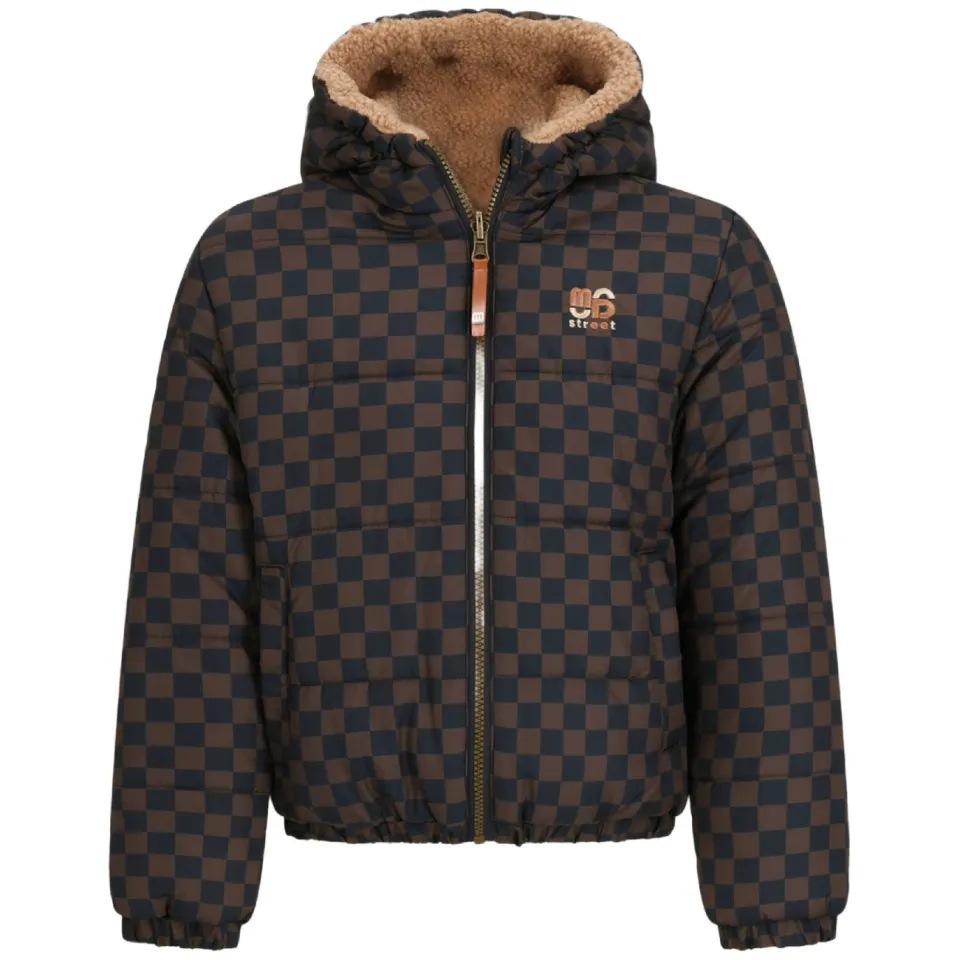Moodstreet Jackie omkeerbare winterjas bruin, foto 2