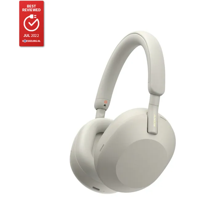 Sony WH-1000XM5 Over-ear hoofdtelefoon Zilver