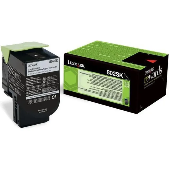 Lexmark 802SK Toner Zwart, 2.5k