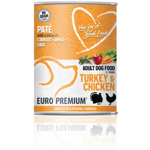 Euro Premium Paté Adult hondenvoer nat kalkoen & kip