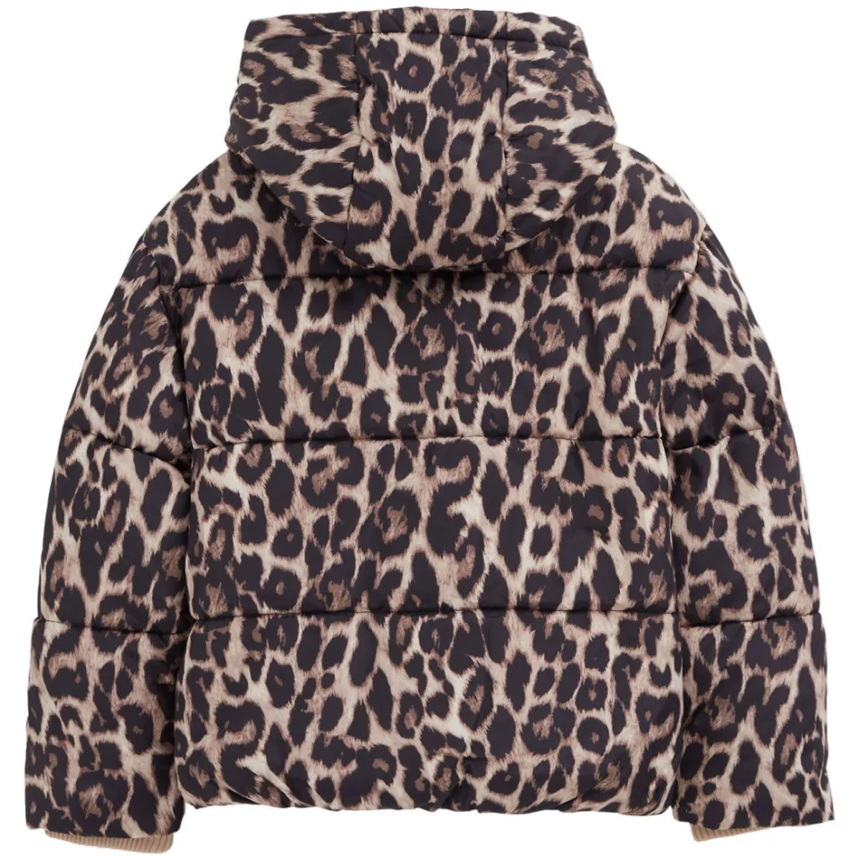 WE Fashion winterjas met panterprint bruin, foto 4