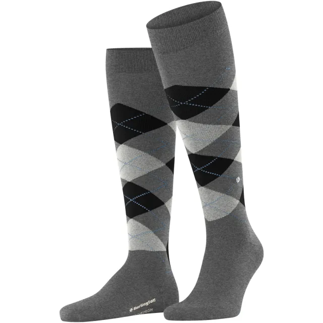 Burlington Edinburgh kniekousen grijs