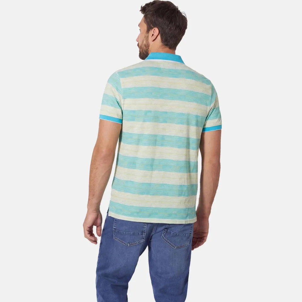 Babista Plus Size gestreepte polo - turquoise, foto 3