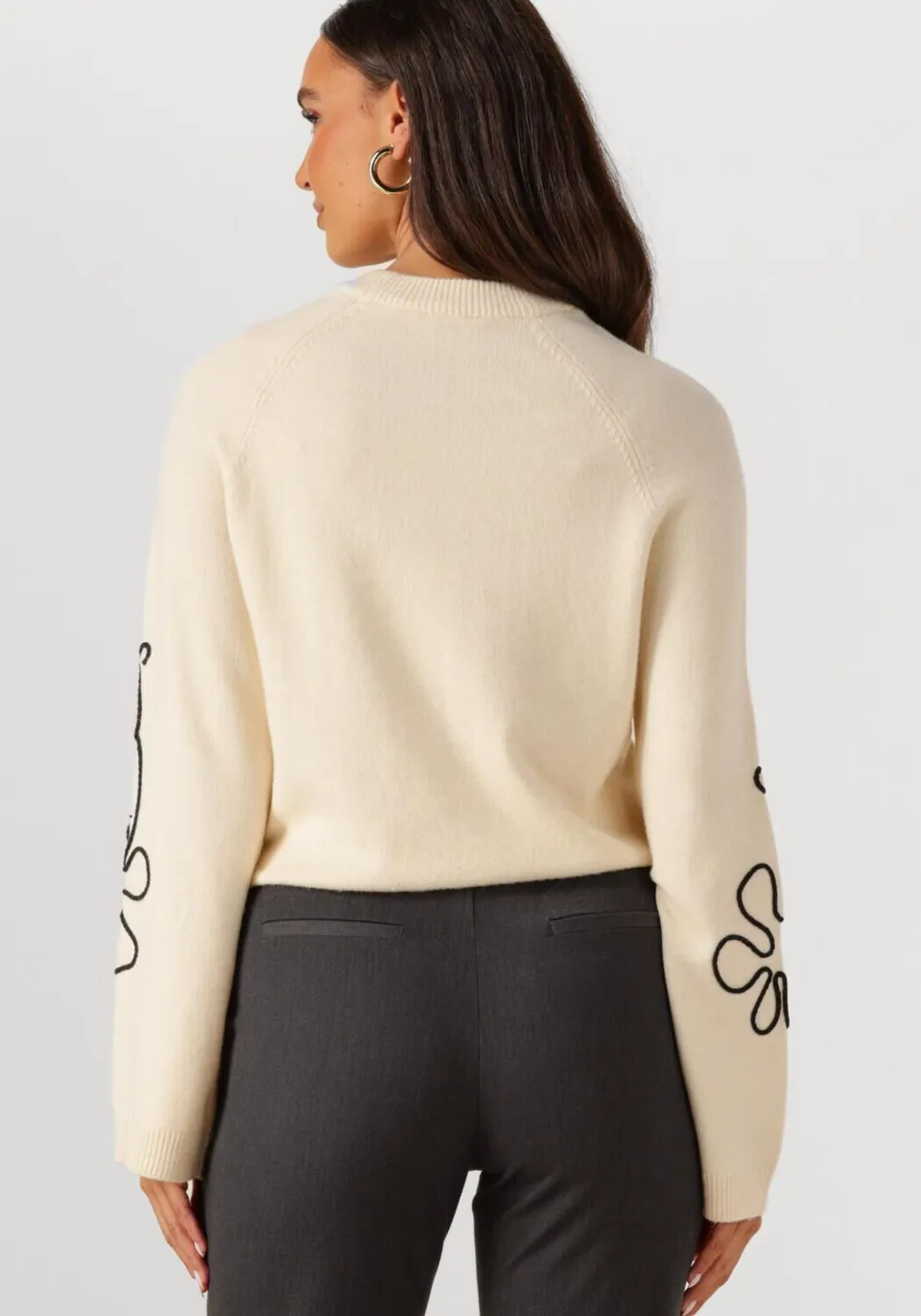Object Dames Truien & Vesten Objlaney Rubin Ls Pullover - Zand, foto 3