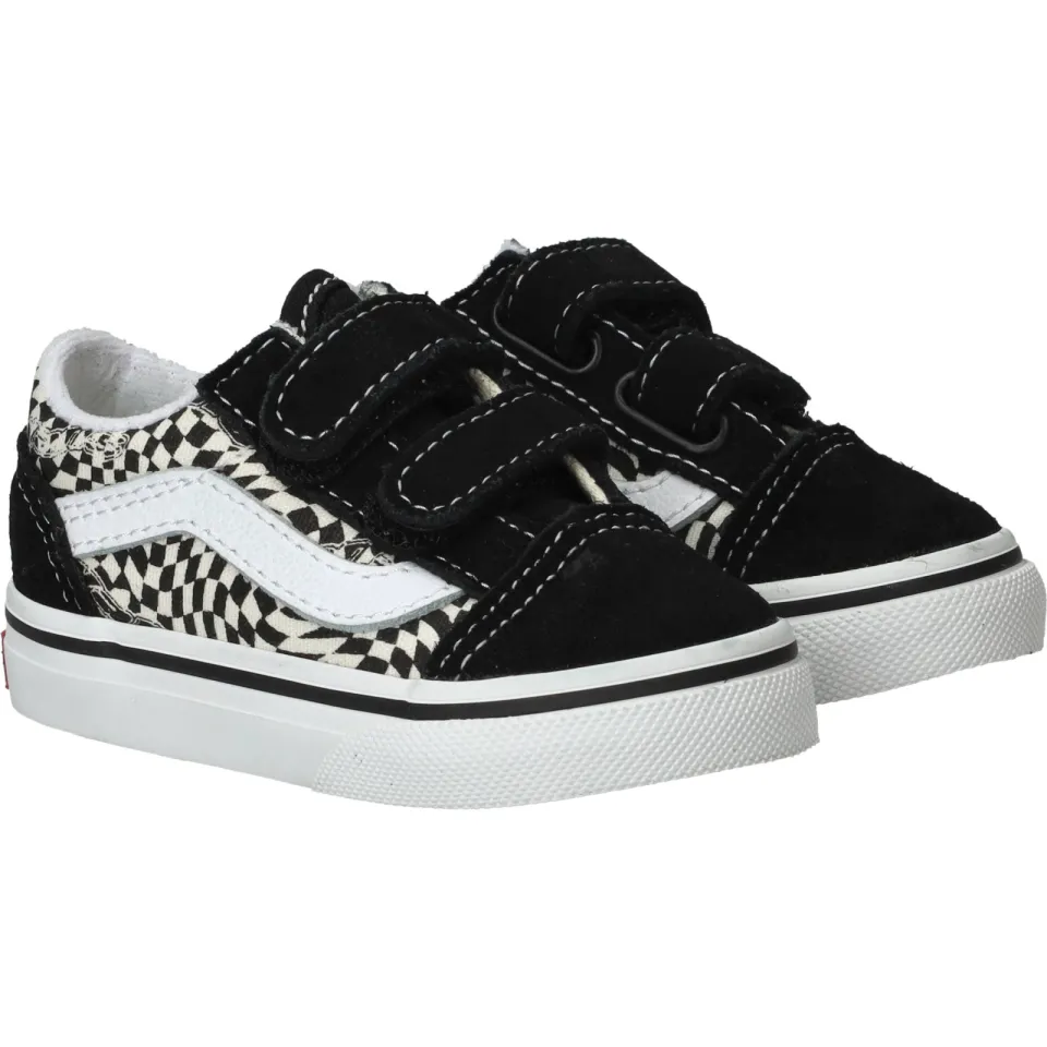 Vans Old Skool V sneakers zwart wit geblokt, foto 3