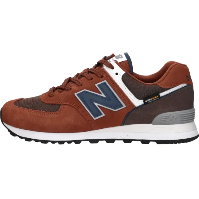 New Balance 574 lage sneaker bruin Rood