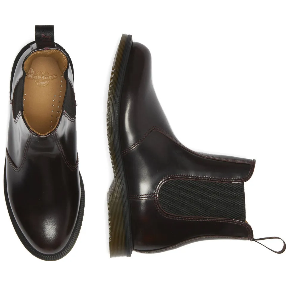 Dr. Martens Flora leren chelsea boots Cherry Red Arcadia, foto 5
