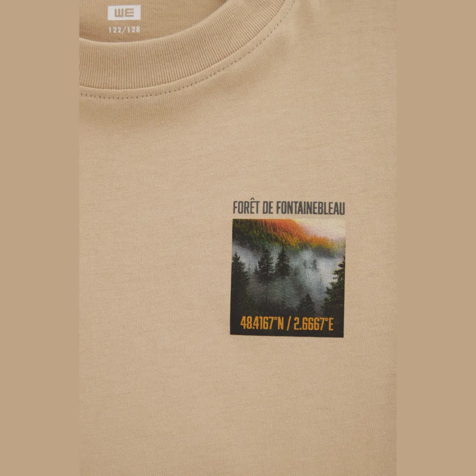 WE Fashion t-shirt met backprint zand, foto 8