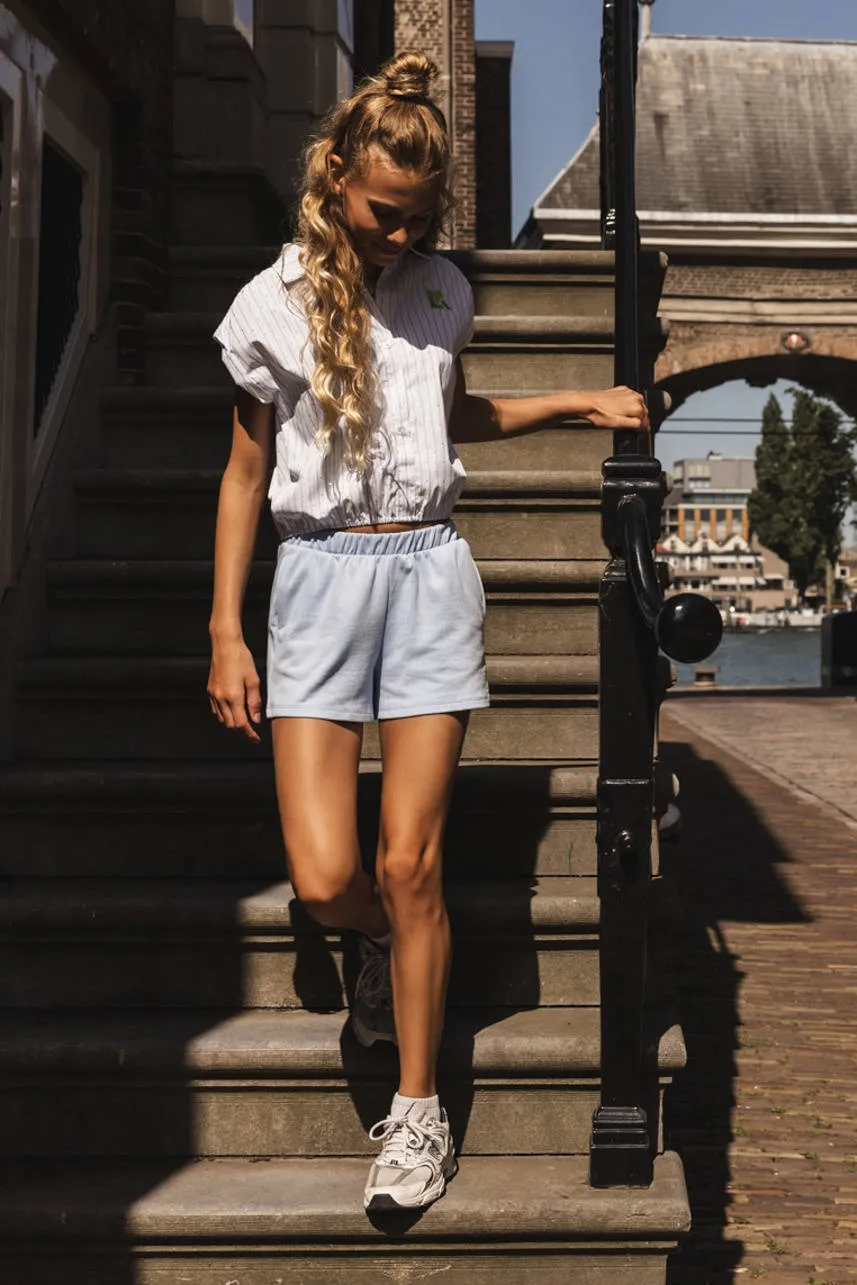 LOOXS 10sixteen sweatshort lichtblauw lichtblauw, neongroen, foto 4