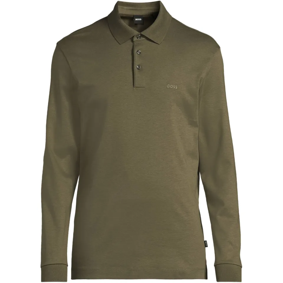 Boss regular fit polo met logo - groen, foto 2
