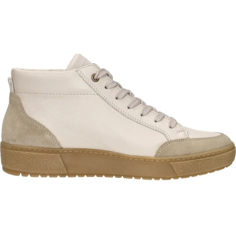 Remonte hoge veterschoenen gebroken wit