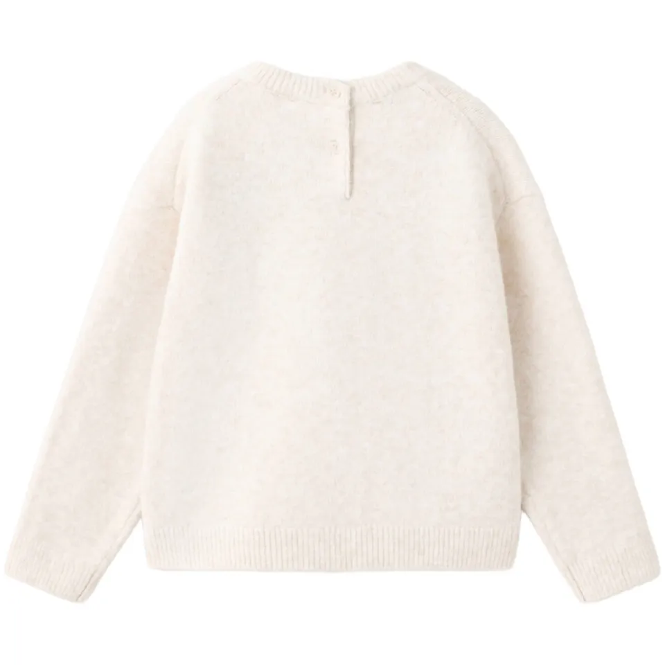 Mango Kids gebreide trui met print - beige, foto 3