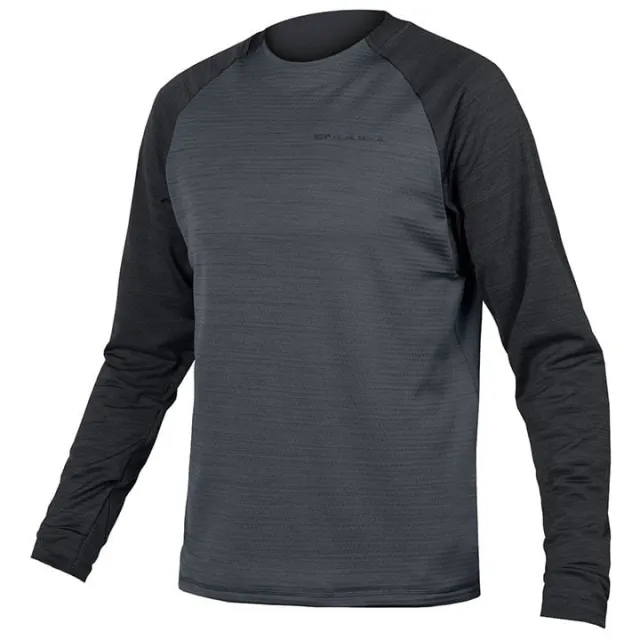 Endura Singletrack Fleece fietsshirt grijs Blauw