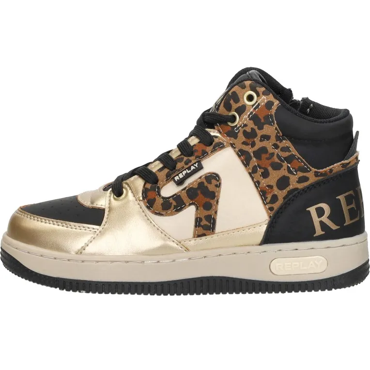 Replay Epic JR 20 hoge sneakers zwart, foto 2
