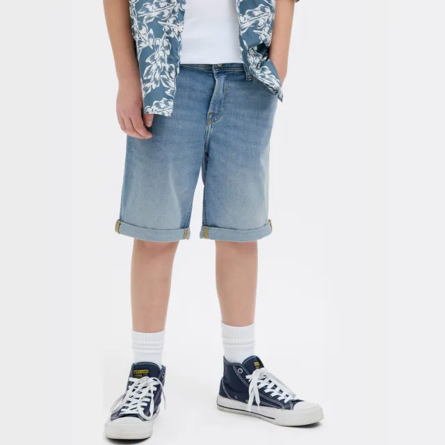 Jack & Jones jeansshort middenblauw blue denim, foto 5